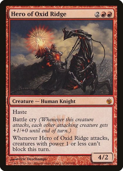 Hero of Oxid Ridge, Mirrodin Besieged 66