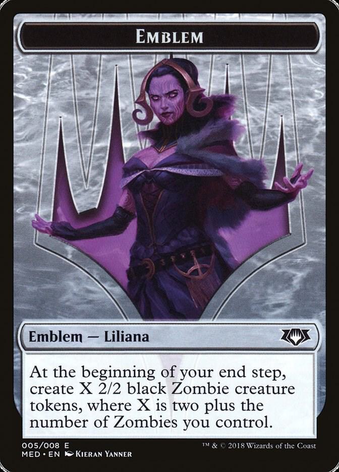 Emblem - Liliana, the Last Hope, Mythic Edition: Guilds of Ravnica 5