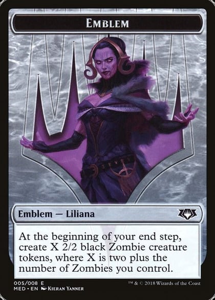 Emblem - Liliana, the Last Hope, Mythic Edition: Guilds of Ravnica 5