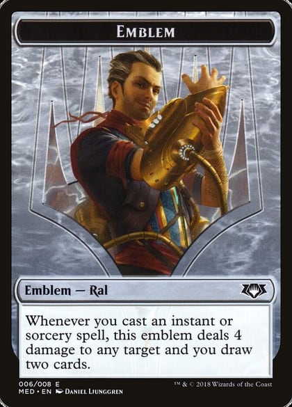 Emblem - Ral, Izzet Viceroy, Mythic Edition: Guilds of Ravnica 6