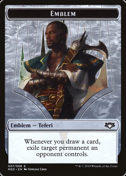 Emblem - Teferi, Hero of Dominaria, Mythic Edition: Guilds of Ravnica 7