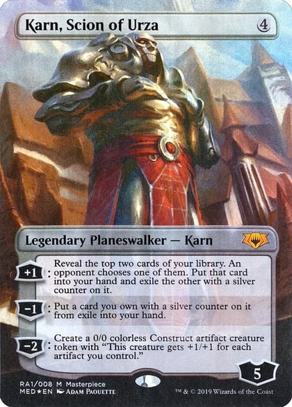Karn, Scion of Urza, Mythic Edition: Ravnica Allegiance RA1
