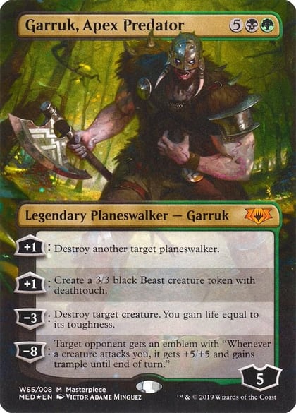 Garruk, Apex Predator, Mythic Edition: War of the Spark WS5