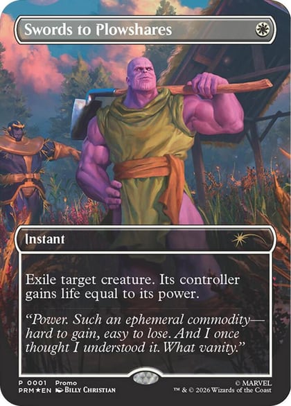 Swords to Plowshares (Borderless) (Magazine Insert), Media Promos 1