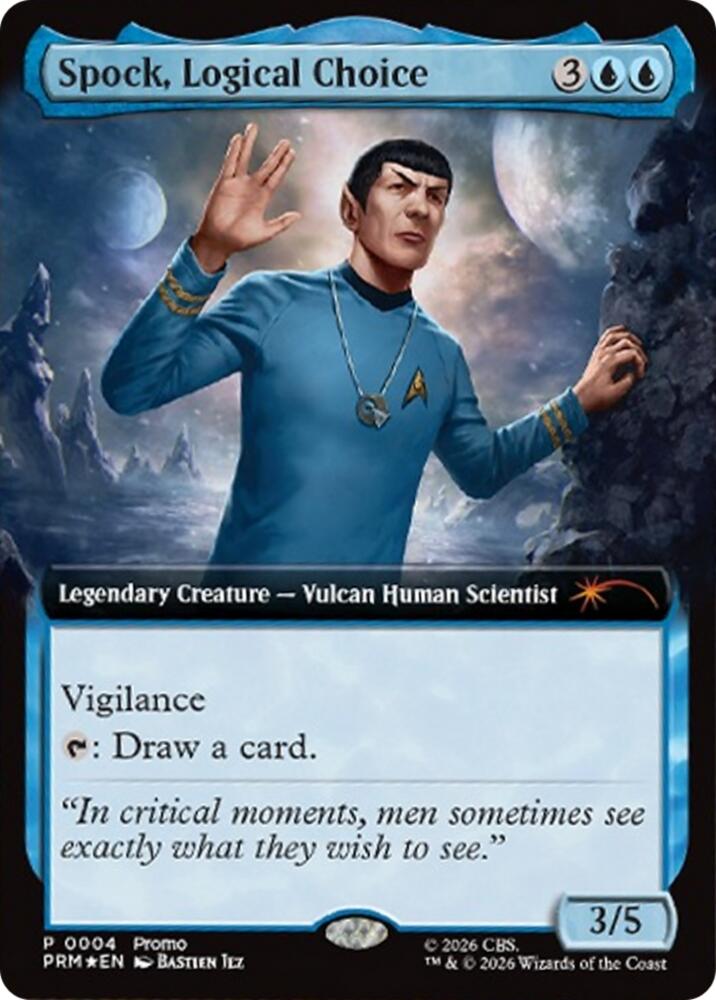 Spock, Logical Choice (Extended Art), Media Promos 4