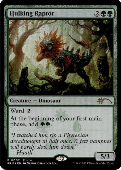 Hulking Raptor, Media Promos 7