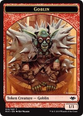 Goblin // Emblem - Serra the Benevolent Double-Sided Token, Modern Horizons 10 // 20