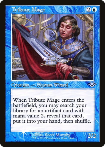 Tribute Mage (Retro Frame), Modern Horizons 10