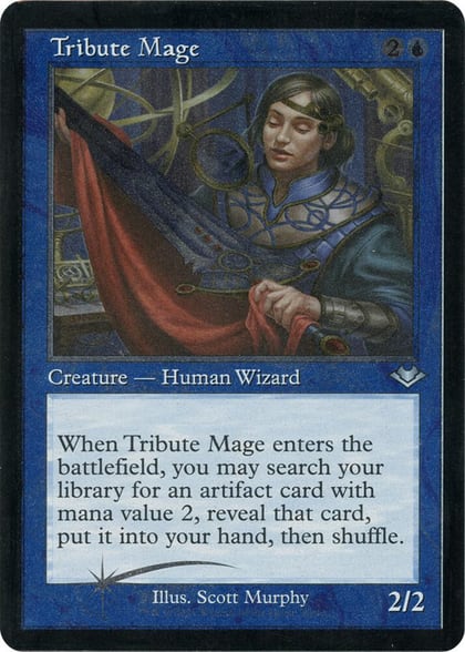 Tribute Mage (Retro Frame) (Foil Etched), Modern Horizons 10