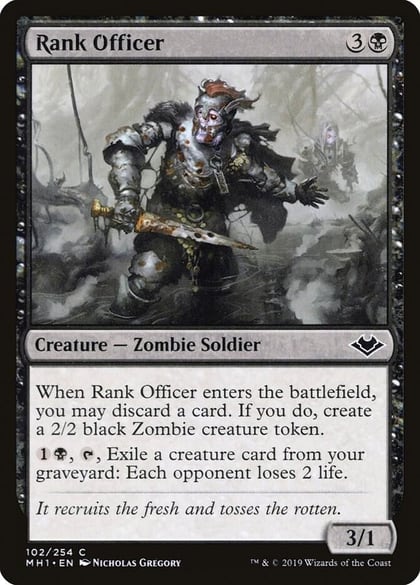 Rank Officer, Modern Horizons 102