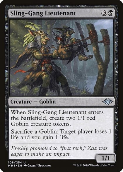 Sling-Gang Lieutenant, Modern Horizons 108