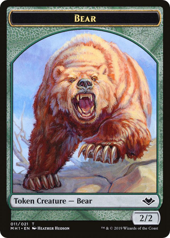 Bear // Spirit Double-Sided Token, Modern Horizons 11 // 16