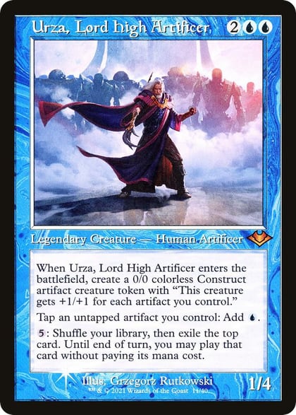 Urza, Lord High Artificer (Retro Frame), Modern Horizons 11
