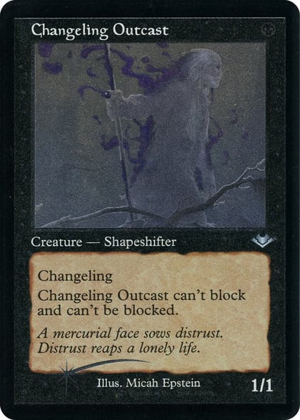 Changeling Outcast (Retro Frame) (Foil Etched), Modern Horizons 12