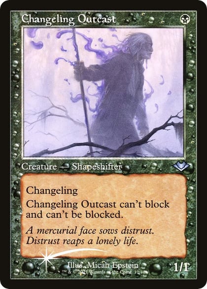 Changeling Outcast (Retro Frame), Modern Horizons 12