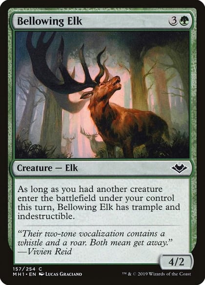 Bellowing Elk, Modern Horizons 157
