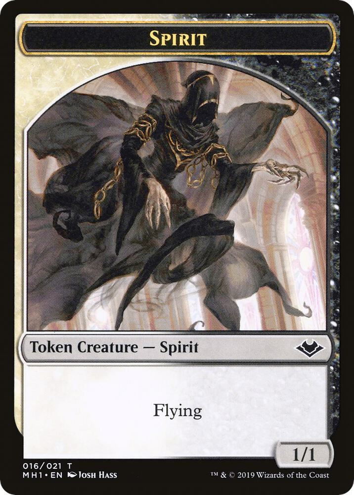 Spirit // Golem Double-Sided Token, Modern Horizons 16 // 18