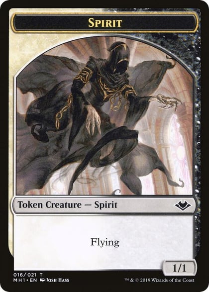 Spirit // Golem Double-Sided Token, Modern Horizons 16 // 18