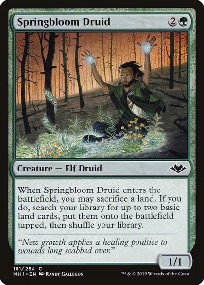 Springbloom Druid, Modern Horizons 181