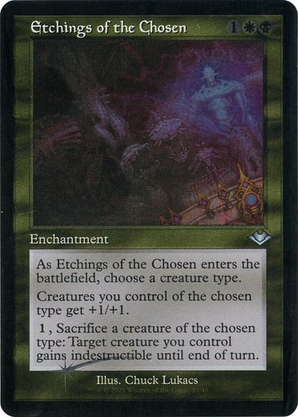 Etchings of the Chosen (Retro Frame) (Foil Etched), Modern Horizons 25