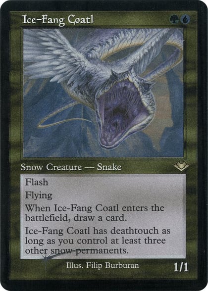 Ice-Fang Coatl (Retro Frame) (Foil Etched), Modern Horizons 27
