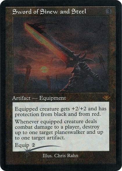 Sword of Sinew and Steel (Retro Frame) (Foil Etched), Modern Horizons 31