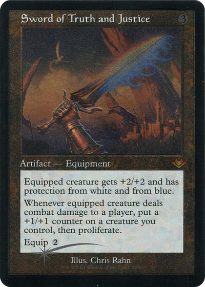 Sword of Truth and Justice (Retro Frame) (Foil Etched), Modern Horizons 32