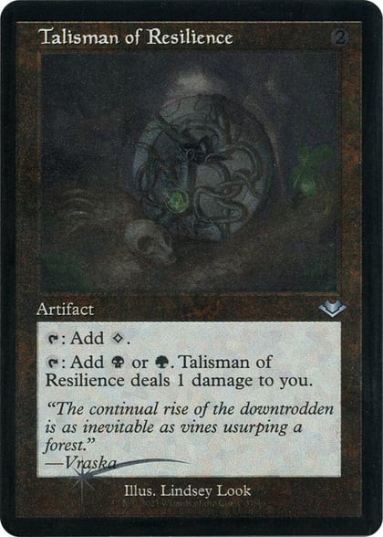 Talisman of Resilience (Retro Frame) (Foil Etched), Modern Horizons 37