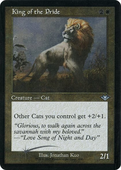 King of the Pride (Retro Frame) (Foil Etched), Modern Horizons 4