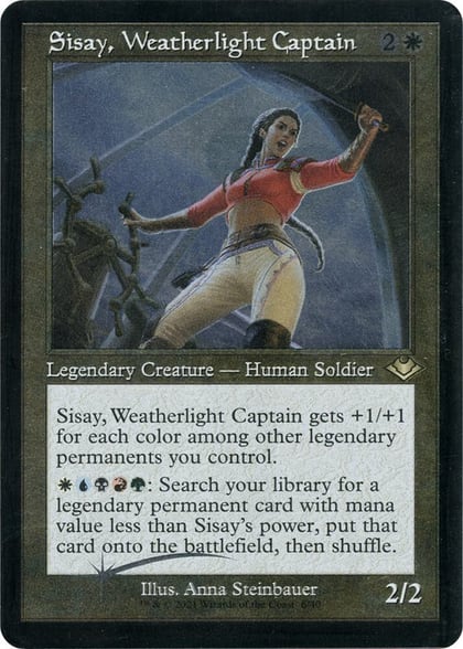Sisay, Weatherlight Captain (Retro Frame) (Foil Etched), Modern Horizons 6