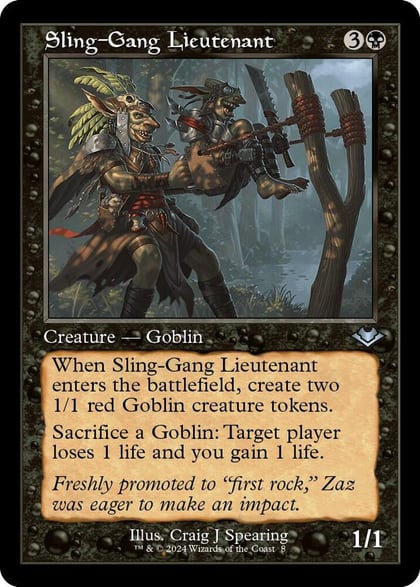 Sling-Gang Lieutenant (Retro Frame), Modern Horizons 8