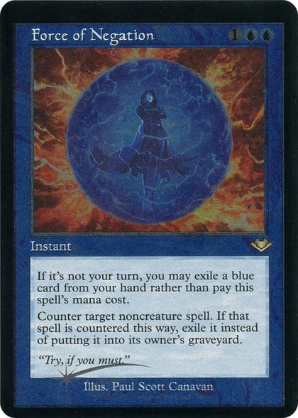 Force of Negation (Retro Frame) (Foil Etched), Modern Horizons 9