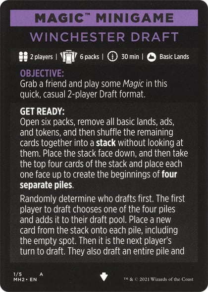 Magic Minigame: Winchester Draft, Modern Horizons 2 1