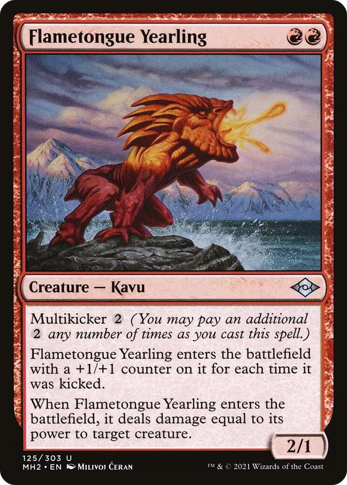 Flametongue Yearling, Modern Horizons 2 125