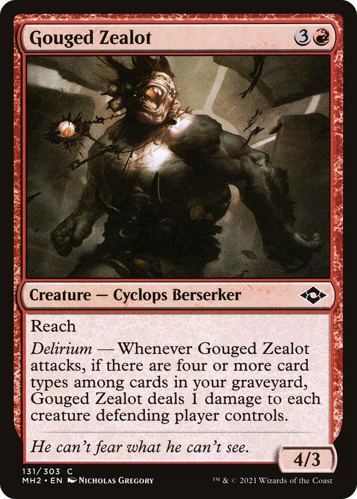 Gouged Zealot, Modern Horizons 2 131