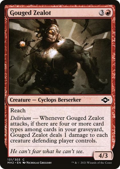 Gouged Zealot, Modern Horizons 2 131