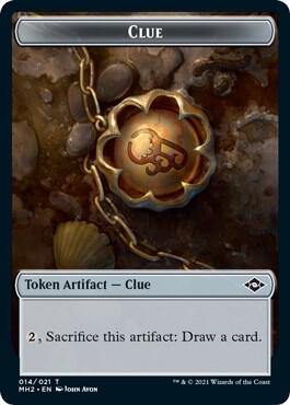 Clue (014) // Zombie Army Double-Sided Token, Modern Horizons 2 14 // 7