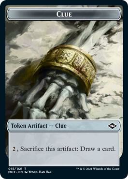 Clue (015) // Timeless Dragon Double-Sided Token, Modern Horizons 2 15 // 4