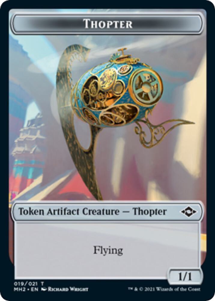 Thopter // Zombie Army Double-Sided Token, Modern Horizons 2 19 // 7