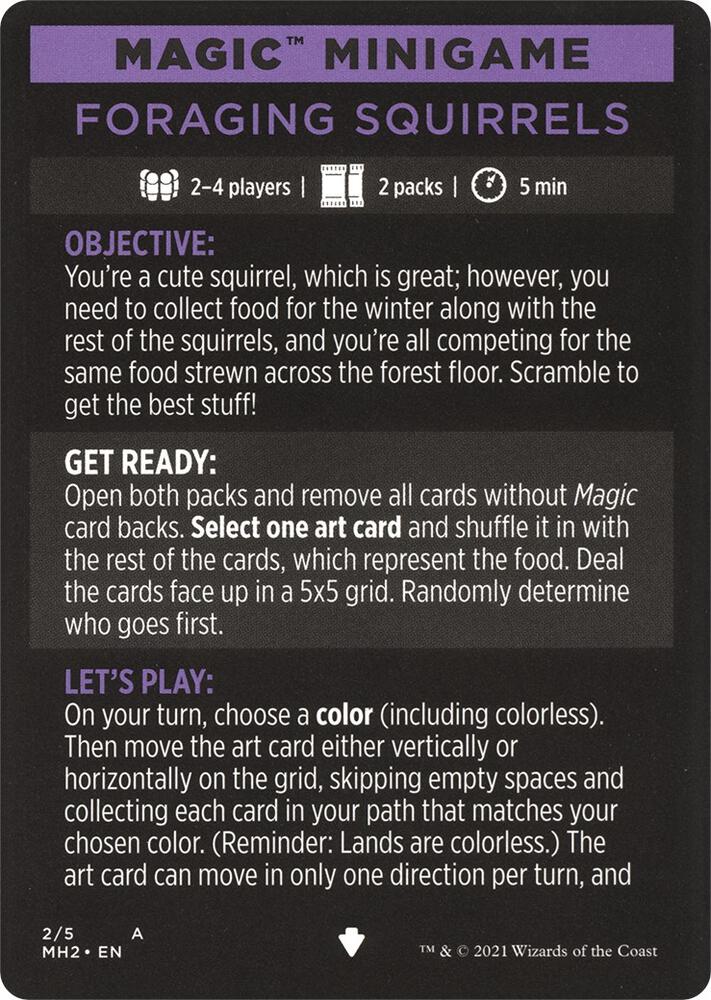 Magic Minigame: Foraging Squirrels, Modern Horizons 2 2