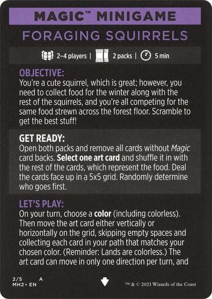 Magic Minigame: Foraging Squirrels, Modern Horizons 2 2