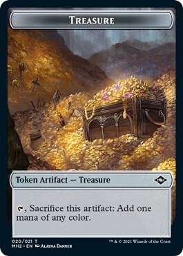 Treasure (020) // Timeless Witness Double-Sided Token, Modern Horizons 2 20 // 5