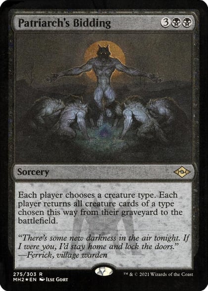Patriarch's Bidding (Foil Etched), Modern Horizons 2 275