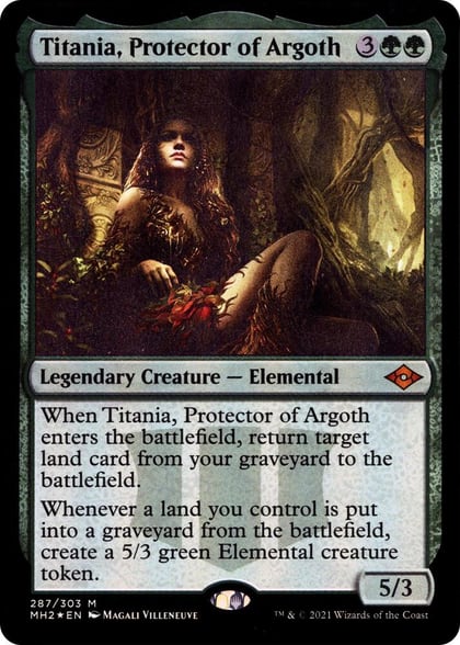 Titania, Protector of Argoth (Foil Etched), Modern Horizons 2 287