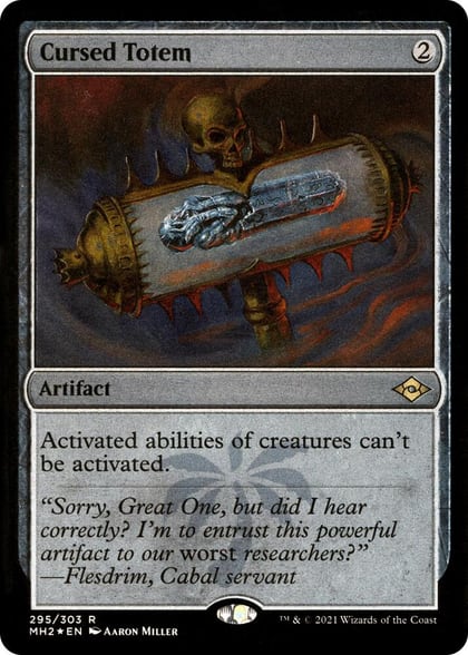 Cursed Totem (Foil Etched), Modern Horizons 2 295