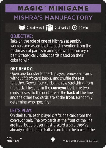 Magic Minigame: Mishra's Manufactory, Modern Horizons 2 3