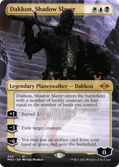 Dakkon, Shadow Slayer (Borderless), Modern Horizons 2 304