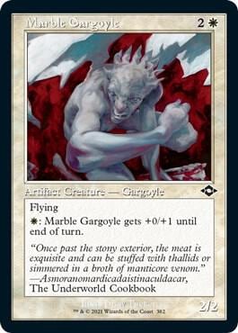 Marble Gargoyle (Retro Frame) (Foil Etched), Modern Horizons 2 382