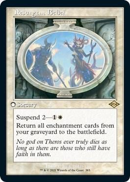 Resurgent Belief (Retro Frame) (Foil Etched), Modern Horizons 2 385