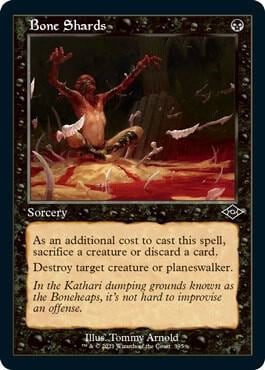 Bone Shards (Retro Frame) (Foil Etched), Modern Horizons 2 395